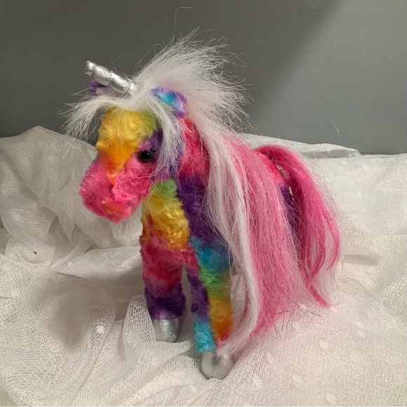 JOY the Plush RAINBOW UNICORN Stuffed Animal - by Douglas Cuddle Toys - Picture 3 of 11